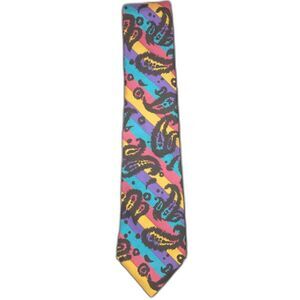 Perry Ellis Designer Paisley Tie 100% Silk Business Suit Office Necktie